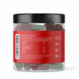 CBD Gummies 500mg (Broad Spectrum) – Wild Cherries_side