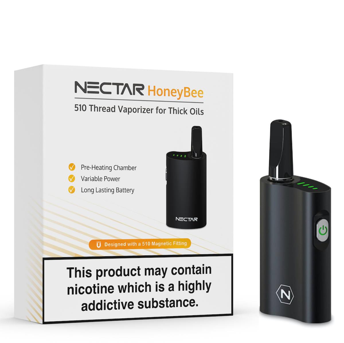 Koordinere Anklage Klimaanlæg HoneyBee CBD Vape Pen | 510 Thread Battery with CBD Oil Cart